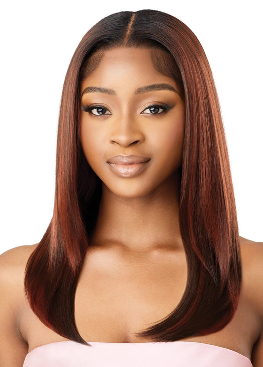 OUTRE Human Hair Blend Airtied Vanish HD+ Lace Front Wig - HHB-Sleek YakiI 20"
