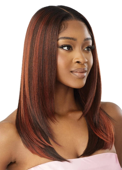 OUTRE Human Hair Blend Airtied Vanish HD+ Lace Front Wig - HHB-Sleek YakiI 20"
