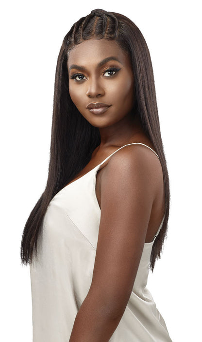 OUTRE MyTresses 100% Unprocessed Human Hair Black Label Lace Frontal Wig 13x4 HH-VIRGIN STRAIGHT 24"
