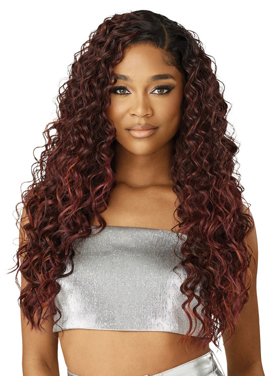 OUTRE Synthetic Melted Hairline Swirlista Lace Front Wig - Swirl 111