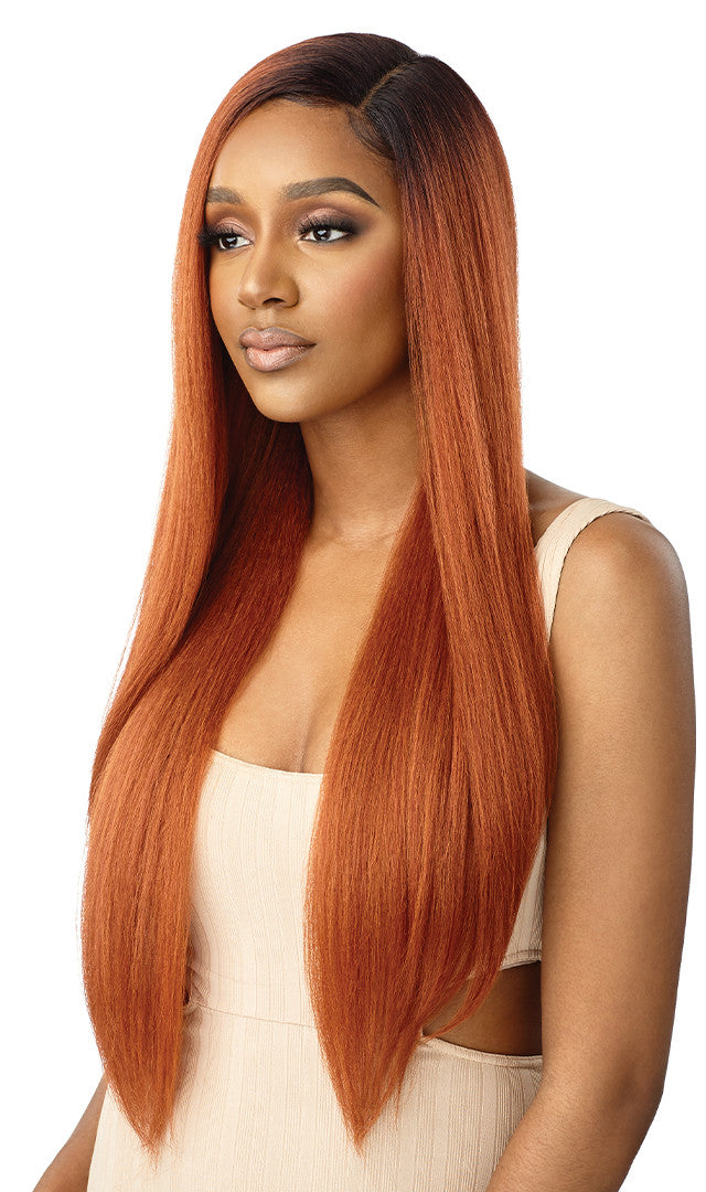 OUTRE HD Transparent Lace Front Wig - NATURAL YAKI 30"