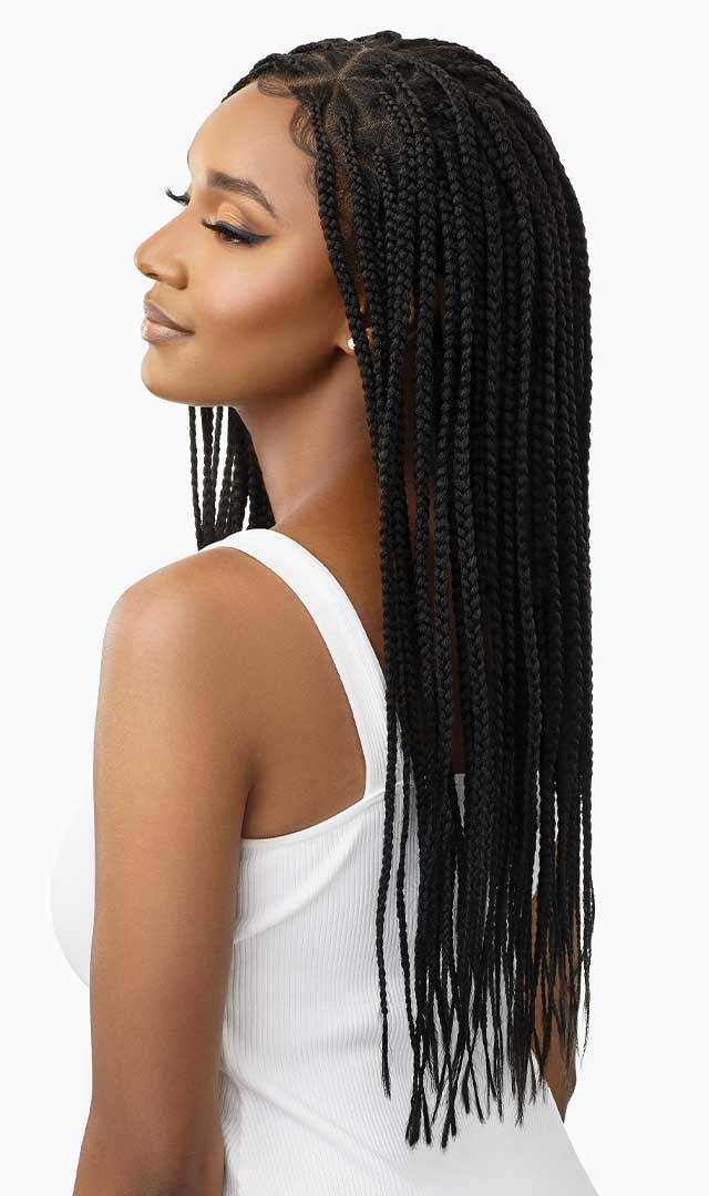 OUTRE 13x4 HD Pre-Braided Lace Front Wig - KNOTLESS TRIANGLE PART BRAIDS 26"