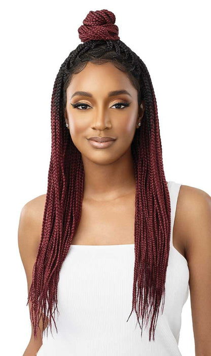 OUTRE 13x4 HD Pre-Braided Lace Front Wig - KNOTLESS TRIANGLE PART BRAIDS 26"