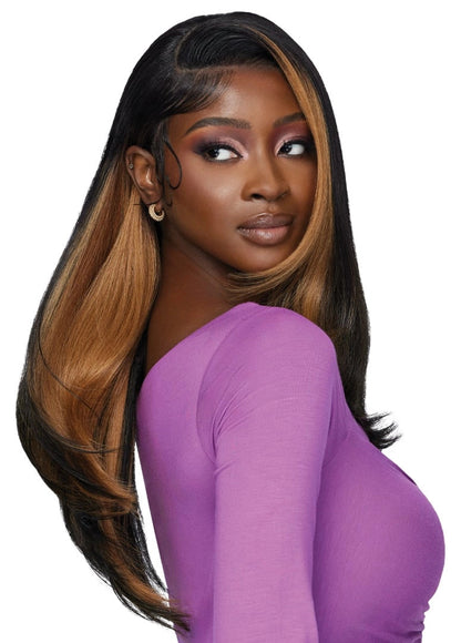 OUTRE Synthetic Perfect Hairline Swoop Series Glueless Lace Frontal Wig - Swoop 01
