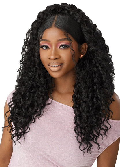 OUTRE Synthetic Perfect Hairline Swoop Series Glueless Lace Frontal Wig - Swoop 09