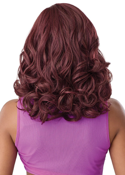 OUTRE Synthetic Perfect Hairline Swoop Series Glueless Lace Frontal Wig - Swoop Y-Part 210