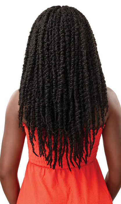 OUTRE X-Pression Twisted Up Synthetic 4x4 Pre-plucked Braid Lace Front Wig Island Summer Locs 24"