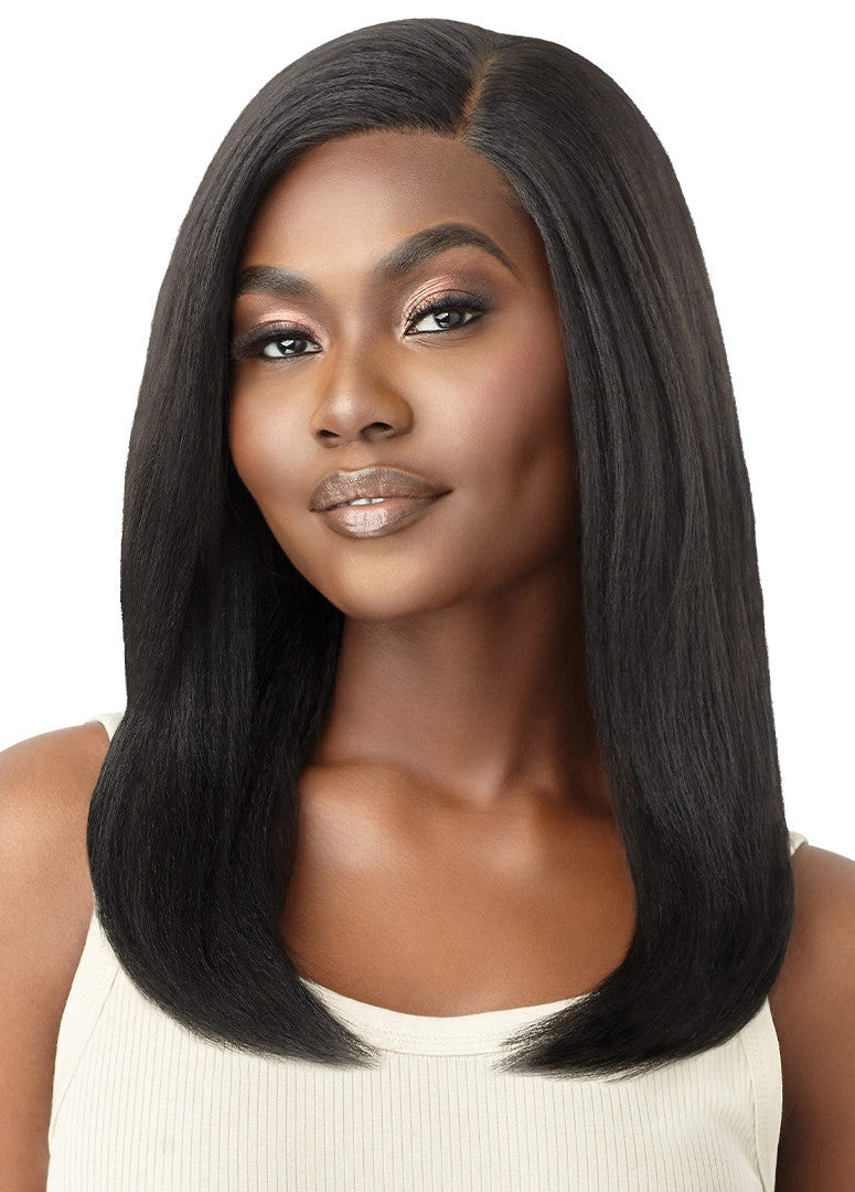 OUTRE HD Transparent Lace Front Wig - Natural Yaki 18"