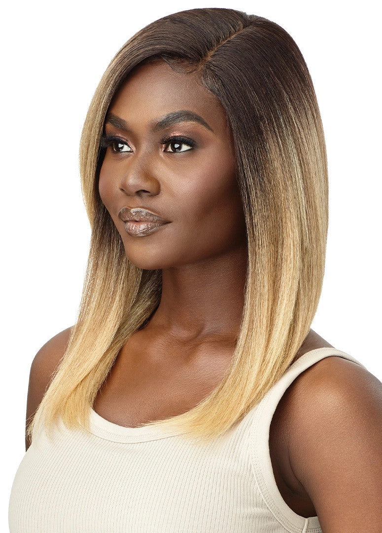 OUTRE HD Transparent Lace Front Wig - Natural Yaki 18"