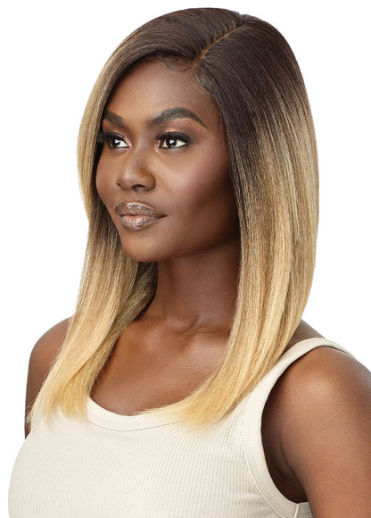 OUTRE HD Transparent Lace Front Wig - Natural Yaki 18"