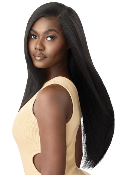 OUTRE HD Transparent Lace Front Wig - Natural Yaki 26"