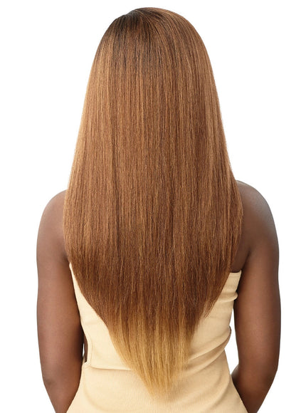 OUTRE HD Transparent Lace Front Wig - Natural Yaki 26"