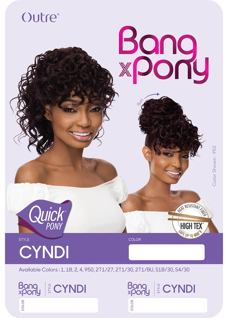 OUTRE Synthetic Pretty Quick Bang X Ponytail - CYNDI