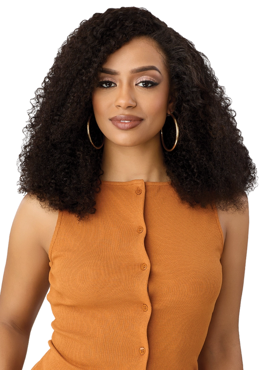 OUTRE 100% Unprocessed Human Hair EVERROOT Half Wig - HH-Deep Curl 18"