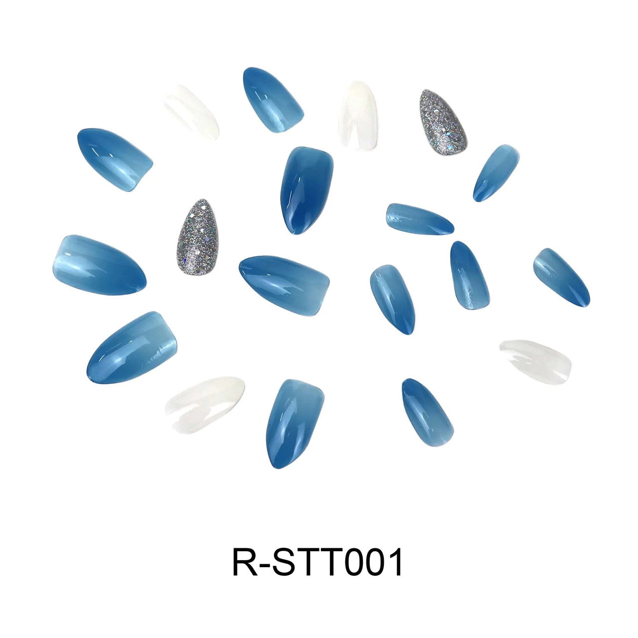 Laflare NEX 28 Premium 3D Nails - Regular Stiletto