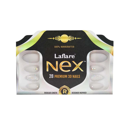 Laflare NEX 28 Premium 3D Nails - Regular Stiletto