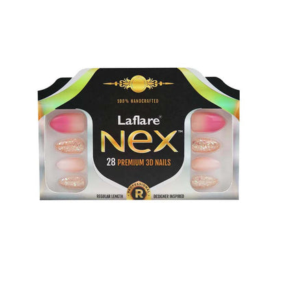 Laflare NEX 28 Premium 3D Nails - Regular Stiletto