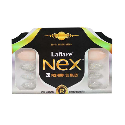 Laflare NEX 28 Premium 3D Nails - Regular Stiletto