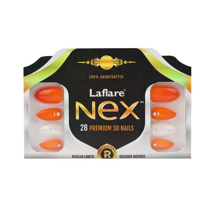 Laflare NEX 28 Premium 3D Nails - Regular Stiletto