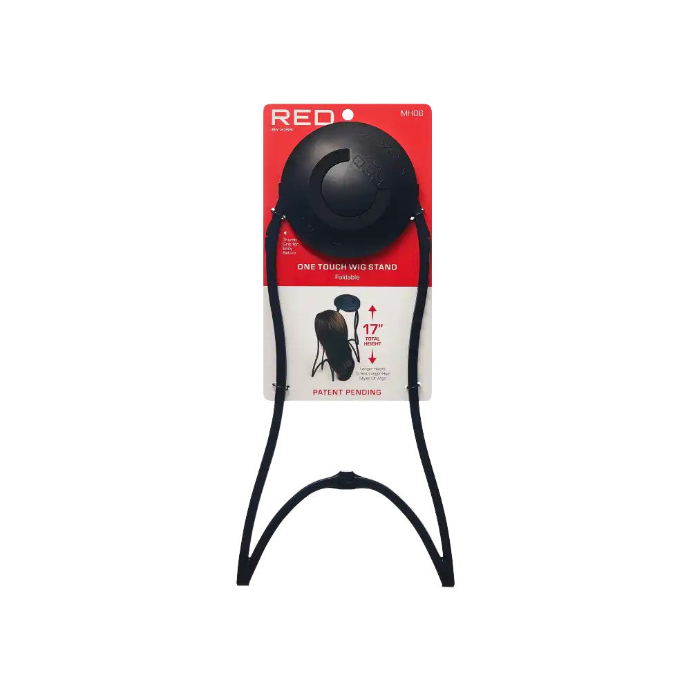 RED One Touch Foldable Wig Stand