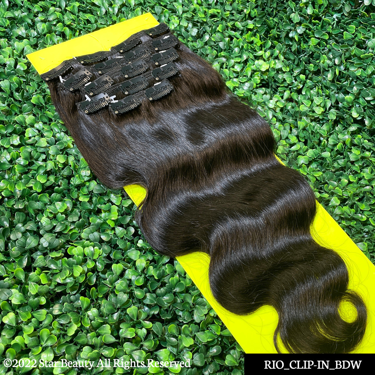 RIO 100% Virgin Human Hair 9 Pcs Clip-In Extension 18" - Body Wave (Natural)