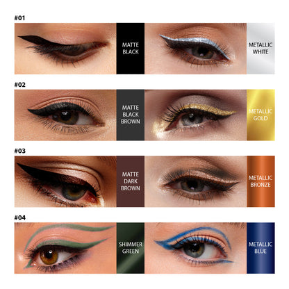 Ruby Kisses Waterproof Matte & Metallic Duo Eyeliner