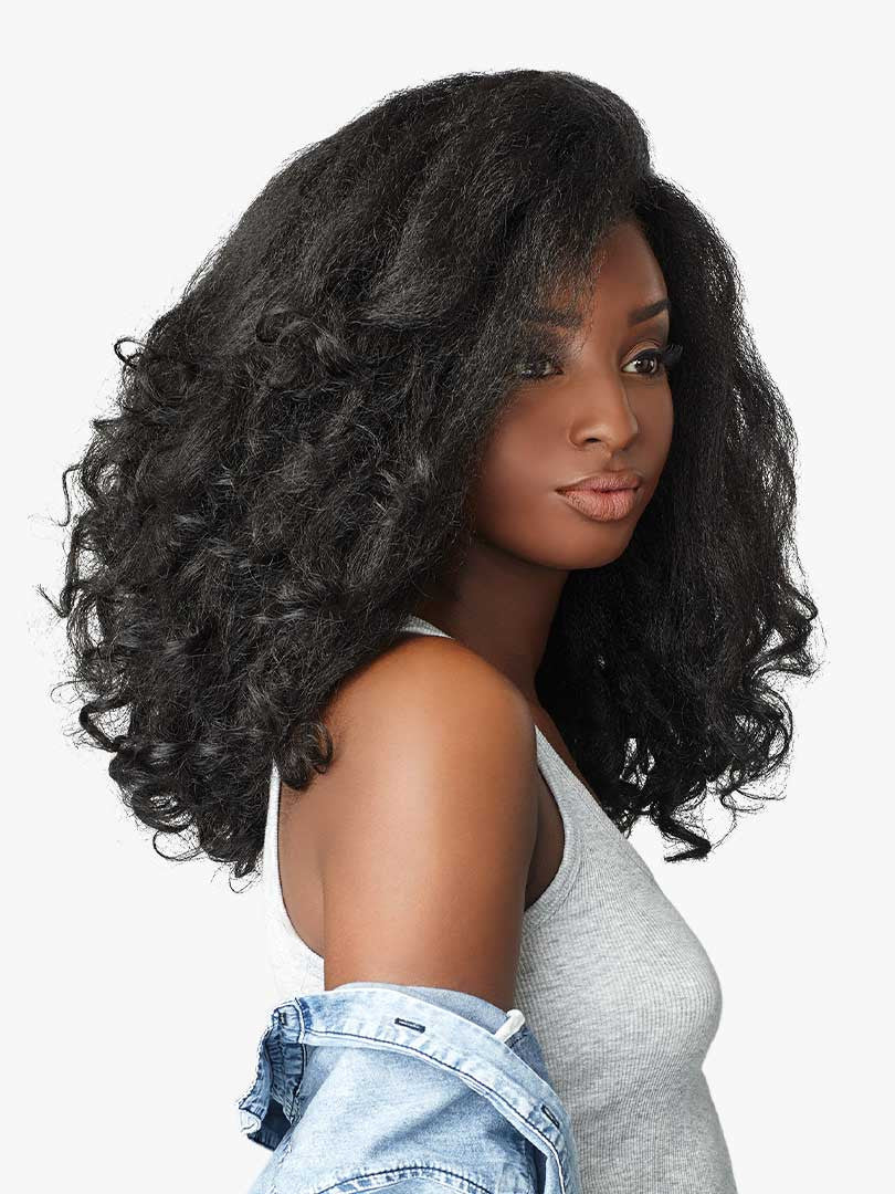 SENSATIONNEL Synthetic Curls Kinks N Co Instant Weave Half Wig - RAIN MAKER