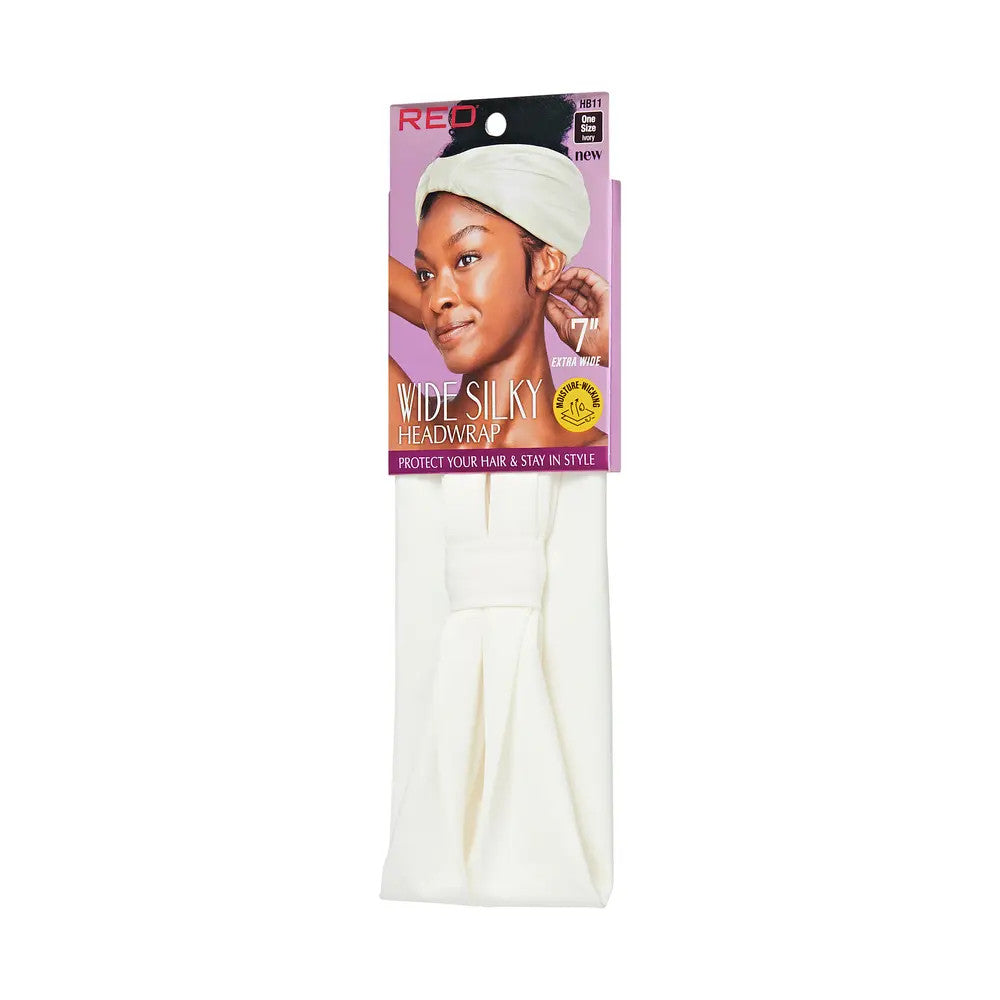 RED 7” Extra Wide Silky Dry-Fit Headwrap
