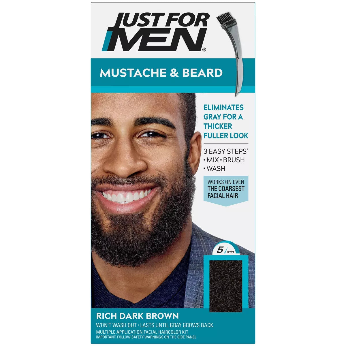 Just For Men Mustache & Beard Beard Coloring for Gray Hair