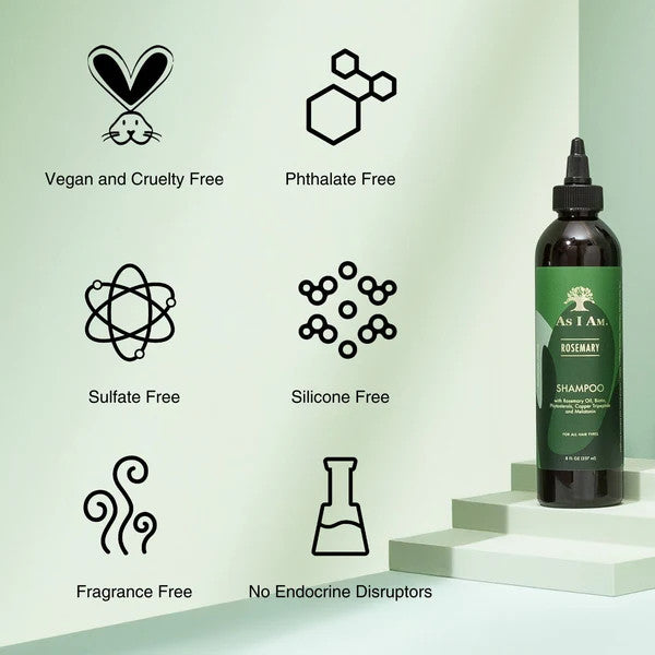 As I Am Rosemary Shampoo (8oz)