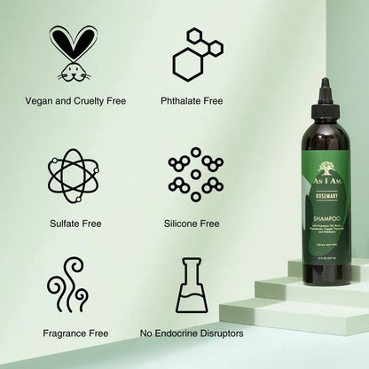 As I Am Rosemary Shampoo (8oz)