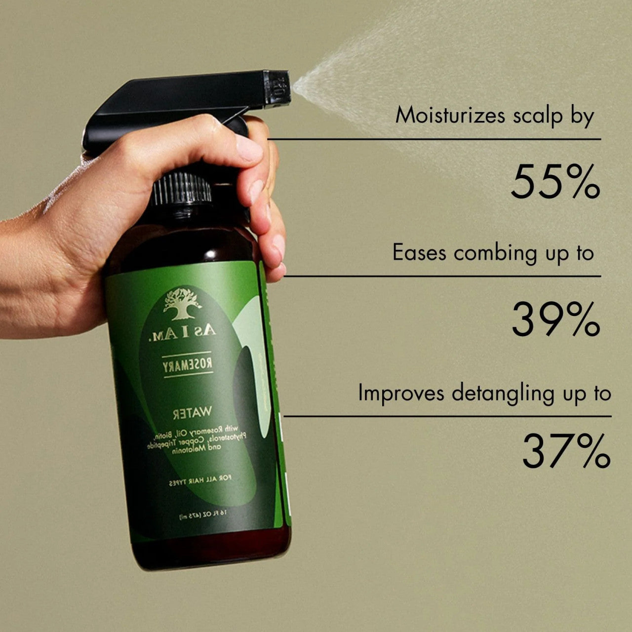 As I Am Rosemary Hair Water (16oz)