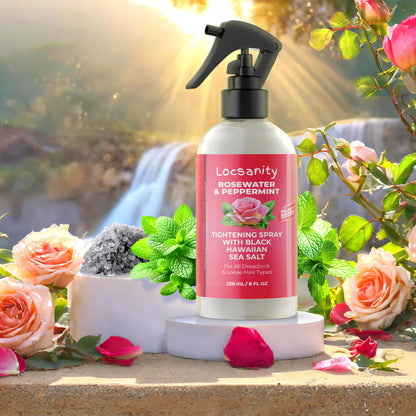 LOCSANITY Rosewater & Peppermint Tightening Spray Mist (12 oz)