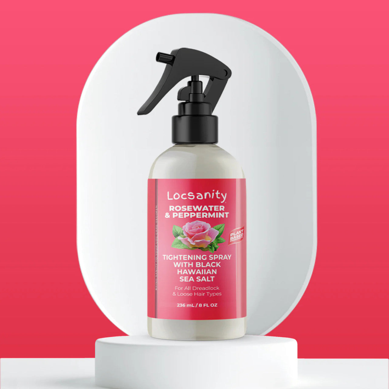 LOCSANITY Rosewater & Peppermint Tightening Spray Mist (12 oz)