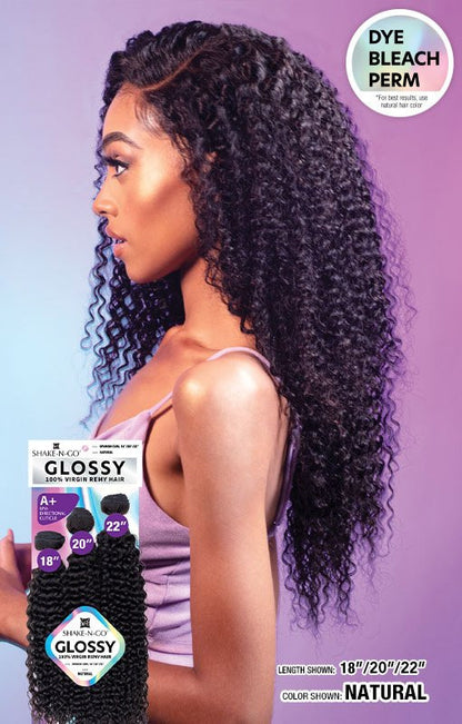 SHAKE N GO Glossy 100% Virgin Remy Hair Multi Pack - Spanish Curl