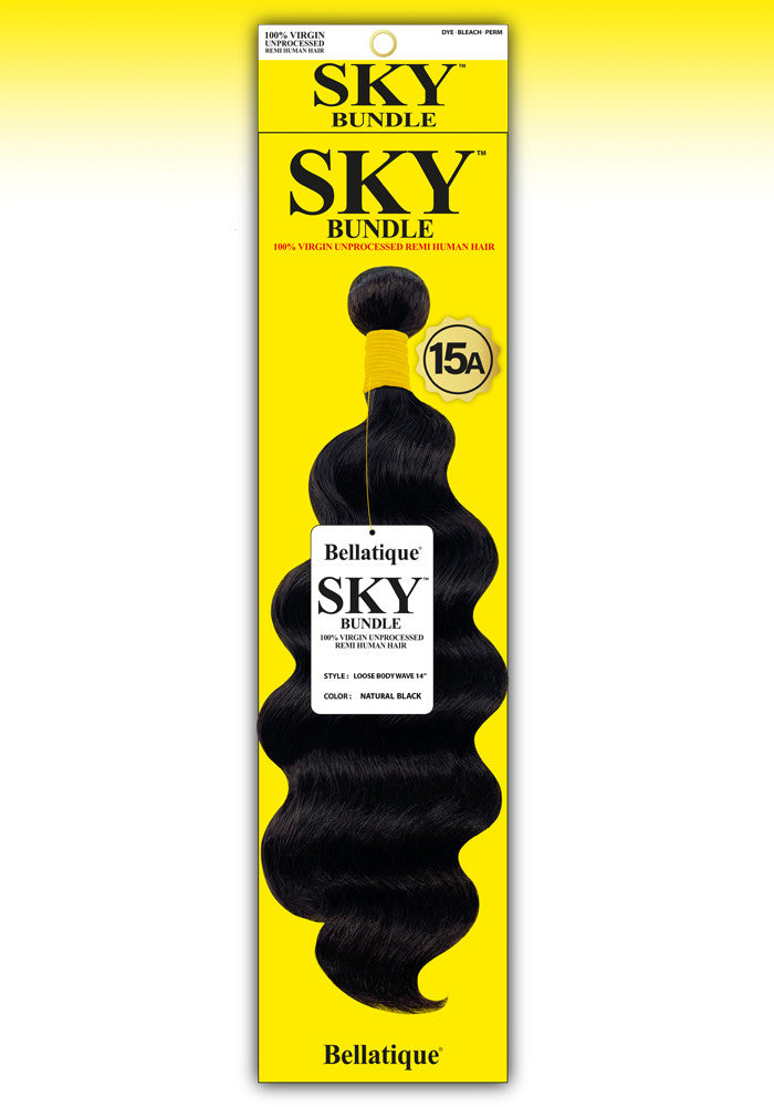 SKY 100% Virgin Human Hair Single Bundle - Body Wave [#Natural Black] (10"- 30")
