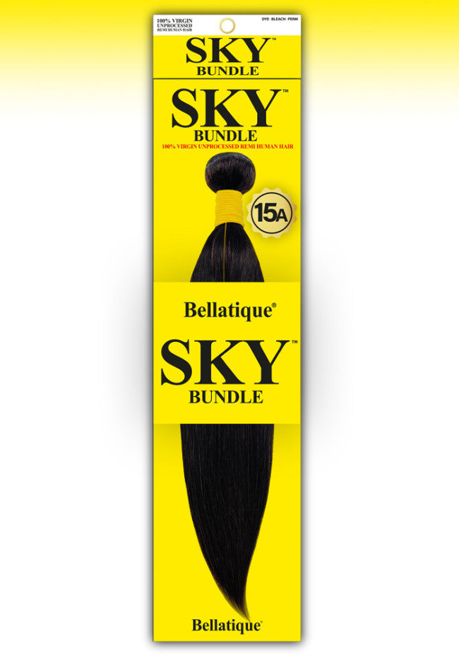 SKY 100% Virgin Human Hair Single Bundle - Straight [#Natural Black] (10"- 30")