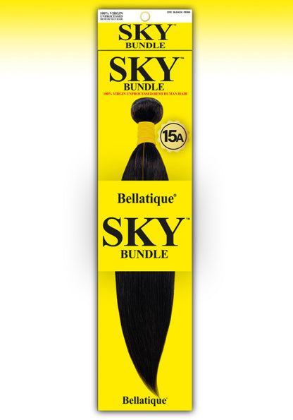 SKY 100% Virgin Human Hair Single Bundle - Straight [#Natural Black] (10"- 30")
