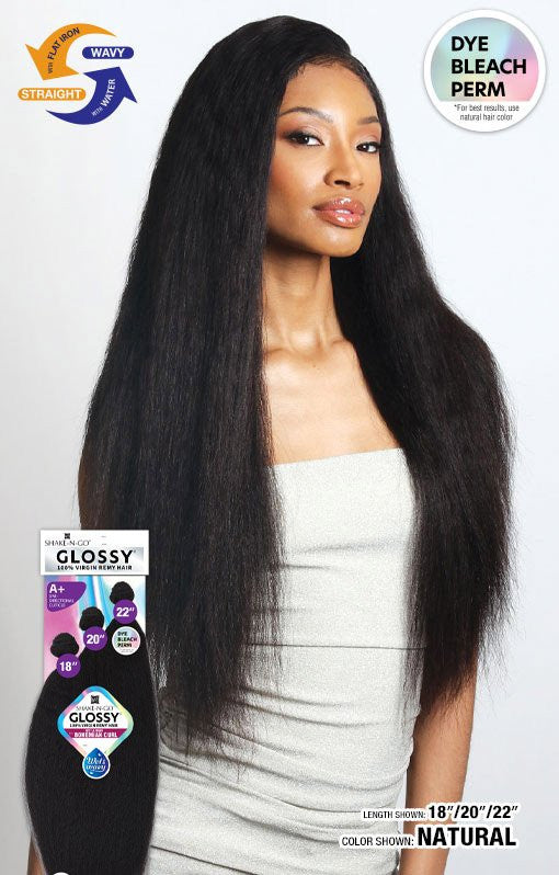 SHAKE N GO Glossy 100% Virgin Remy Hair Multi Pack  - Wet & Wavy Bohemian Curl