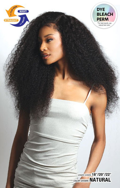 SHAKE N GO Glossy 100% Virgin Remy Hair Multi Pack  - Wet & Wavy Bohemian Curl
