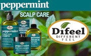 Difeel Peppermint Scalp Care 99% Natural Blend Hair Oil