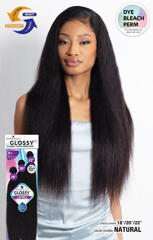 SHAKE N GO Glossy 100% Virgin Remy Hair Multi Pack - Wet & Wavy Deep Wave