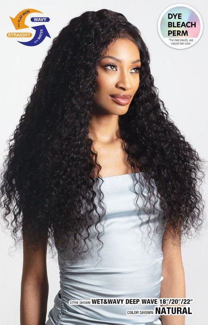 SHAKE N GO Glossy 100% Virgin Remy Hair Multi Pack - Wet & Wavy Deep Wave