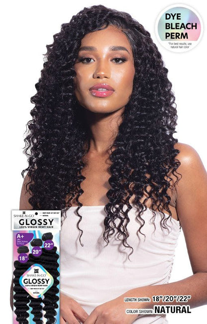 SHAKE N GO Glossy 100% Virgin Remy Hair Multi Pack - Deep Wave