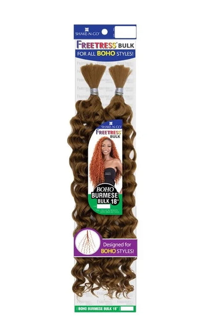 SHAKE N GO Freetress Bulk Braids - BOHO BURMESE BULK 18" - product image 2