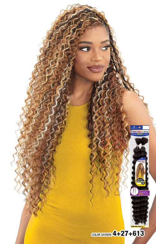 Shake N Go Freetress Bulk Braids - BOHO DEEP BULK (18"-22")