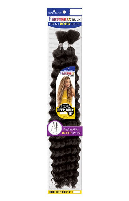 Shake N Go Freetress Bulk Braids - BOHO DEEP BULK (18"-22")