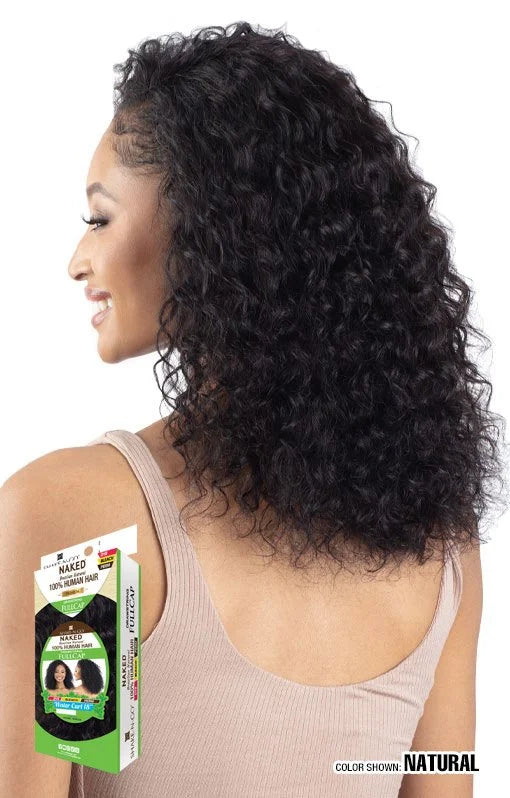 SHAKE N GO Naked 100% Human Hair Premium Half Wig - Sunny Deep 18"