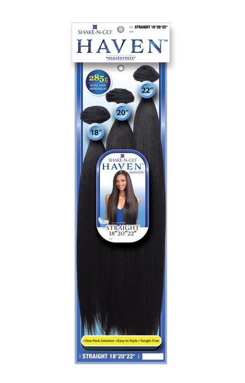 SHAKE N GO Weave Hair Multi Pack Haven - Straight (18"20"22")