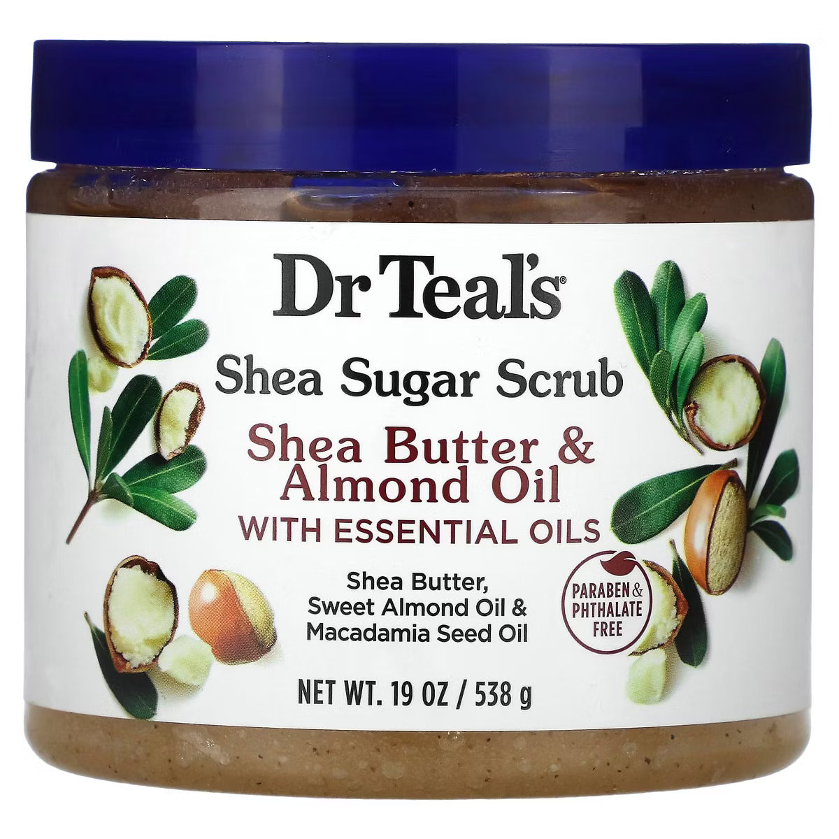 Dr. Teal's Essential Oil Shea Sugar Scrub (19oz)